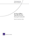 Cover: Air Force Officer Specialty Structure - RAND