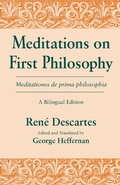Cover: Meditations on First Philosophy/ Meditationes De Prima Philosophia - University of Notre Dame Press