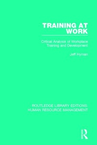 Enlarge image Cover: Training at Work - Routledge