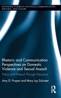 Cover: Rhetoric and Communication Perspectives on Domestic Violence and Sexual Assault - Routledge