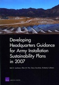 Cover: Developing Headquarters Guidance for Army Installation Sustainability Plans in 2007 - RAND