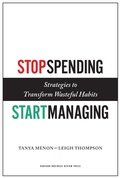Cover: Stop Spending, Start Managing - Harvard Business Review Press
