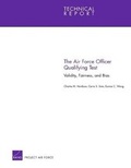 Cover: The Air Force Officer Qualifying Test - RAND
