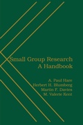 Cover: Small Group Research - Praeger Publishers Inc