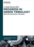 Cover: Progress in Green Tribology - De Gruyter