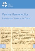 Cover: Pauline Hermeneutics - Evangelische Verlagsanstalt