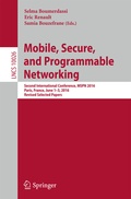 Cover: Mobile, Secure, and Programmable Networking - Springer
