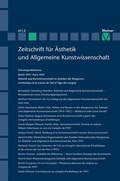 Cover: Zeitschrift f&uuml;r &Auml;sthetik und Allgemeine Kunstwissenschaft, Band 61. Heft 2 - Meiner