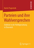 Cover: Parteien und ihre Wahlversprechen - Springer VS