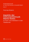 Cover: Aspekte der Instrumentalmusik Hanns Eislers - Mensch & Buch