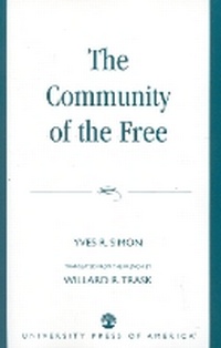 Enlarge image Cover: Community of the Free - University Press of America