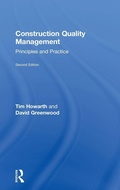 Cover: Construction Quality Management - Routledge