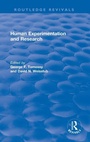 Cover: Human Experimentation and Research - Routledge