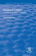 Cover: Poetics of Critique - Routledge