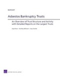 Cover: Asbestos Bankruptcy Trusts - RAND