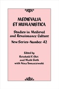 Cover: Medievalia et Humanistica, No. 42 - Rowman & Littlefield Publishers