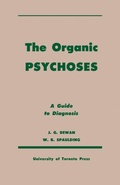 Cover: The Organic Psychoses - University of Toronto Press