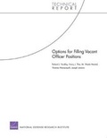 Cover: Options for Filling Vacant Officer Positions - RAND