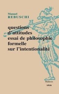 Cover: Questions d'Attitudes - Librarie Philosophique J. Vrin