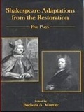 Cover: Shakespeare Adaptations from the Restoration - Fairleigh Dickinson University Press,U.S.