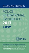 Cover: Blackstone's Police Operational Handbook 2017 - OUP eBook