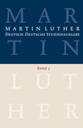 Cover: Martin Luther: Deutsch-Deutsche Studienausgabe Band 3 - Evangelische Verlagsanstalt