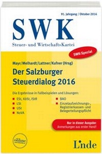 Abbildung von: SWK-Spezial Der Salzburger Steuerdialog 2016 - Linde
