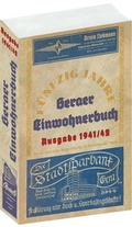 Cover: Geraer Einwohnerbuch - ADRESSBUCH GERA 1941/42 - Verlag Rockstuhl