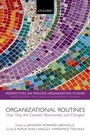 Cover: Organizational Routines - Oxford University Press