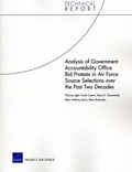 Cover: Analysis of Government Accountability Office Bid Protests in Air Force Source Selections Over the Past Two Decades - RAND