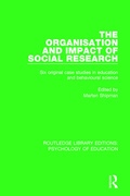 Cover: The Organisation and Impact of Social Research - Routledge