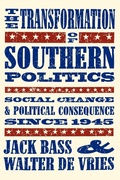 Cover: The Transformation of Southern Politics - University of Georgia Press