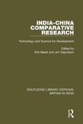Cover: India-China Comparative Research - Routledge