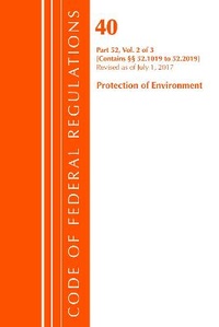 Bild: Code of Federal Regulations, Title 40 Protection of the Environment 52.1019-52.2019, Revised as of July 1, 2017 - Bernan Press
