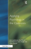 Cover: Applying Psychology in the Classroom - CRC Press