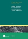 Cover: Quality and Speed in Administrative Decision-making: Tension or Balance? - Intersentia Ltd