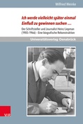 Cover: Ich werde vielleicht sp&auml;ter einmal Einflu&szlig; zu gewinnen suchen . - Brill Deutschland