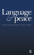 Cover: Language & Peace - Routledge