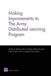Enlarge image Cover: Making Improvements to the Army Distributed Learning Program - RAND