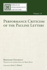 Enlarge image Cover: Performance Criticism of the Pauline Letters - Wipf & Stock Publishers