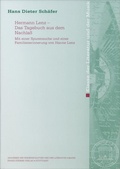 Cover: Hermann Lenz - Das Tagebuch aus dem Nachla&szlig; - Franz Steiner Verlag