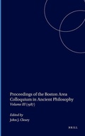 Cover: Proceedings of the Boston Area Colloquium in Ancient Philosophy - University Press of America