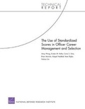 Cover: Use of Standardized Scores in Officer Career Management and Selection - RAND