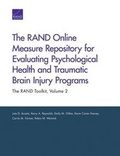 Cover: The Rand Online Measure Repository for Evaluating Psychological Health and Traumatic Brain Injury Programs - RAND