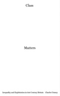 Cover: Class Matters - Pluto Press