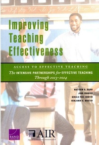 Enlarge image Cover: Improving Teaching Effectiveness: Access to Effective Teaching - RAND