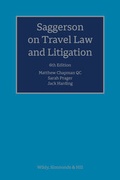Cover: Saggerson on Travel Law and Litigation - Wildy, Simmonds and Hill Publishing