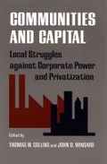 Cover: Communities and Capital - University of Georgia Press
