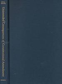 Enlarge image Cover: Unintended Consequences of Constitutional Amendment - University of Georgia Press