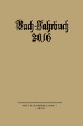 Cover: Bach-Jahrbuch 2016 - Evangelische Verlagsanstalt